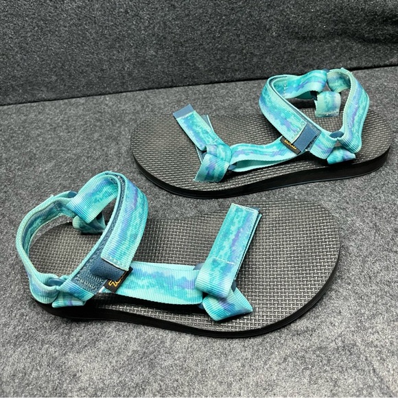 Teva Original Universal Tie-Dye Women's US Size 6 Blue Sandals Strappy Shoes - Picture 5 of 7